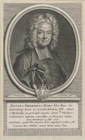 Bildnis des Johannes Fridericus Karg