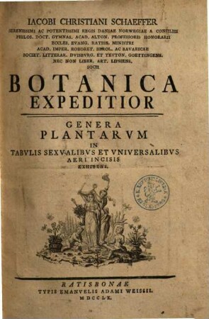 Botanica expeditior : genera plantarum in tabulis sexualibus et universalibus aeri incisis exhibens