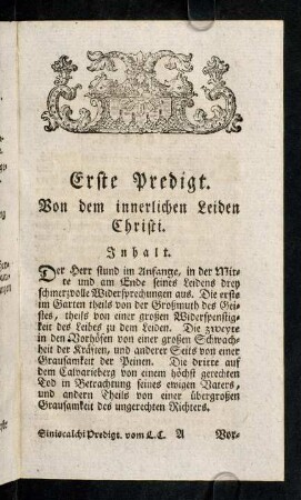 1-42, Erste Predigt.
