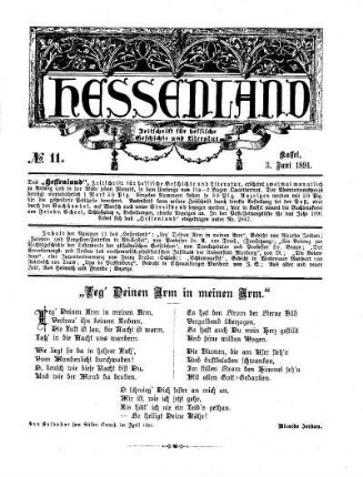 No. 11, 3. Juni 1891