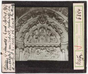 Laon: Kathedrale, Westfassade, Nordportal, Geburt Christi, Anbetung der Könige