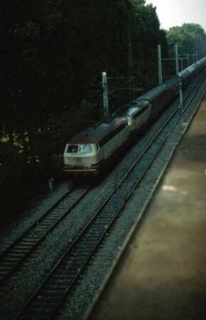 Stuttgart Hbf. Block Rosenstein Lok 218 217 Vorspann Lok Baureihe 218 D S-B
