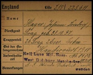 Hager, Johann - Hagstotz, Jakob