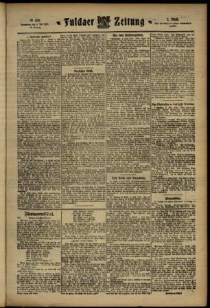 Zweite Ausgabe vom Donnerstag, den 04. Juli 1912.