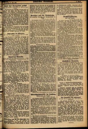 Zweite Ausgabe vom Donnerstag, den 12. Mai 1927.