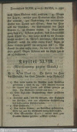 Kapitel XLVIII. (Weissagung gegen Moab.)
