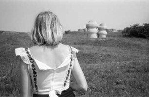Burgenland : Im Burgenland, Bildhauersymposium St. Margarethen, Plastik von Milena Lah (1972)