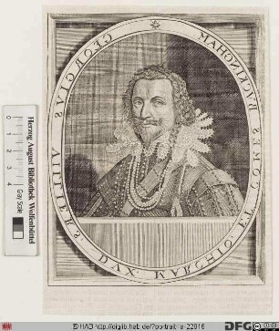 Bildnis George Villiers, 1623 1. Duke of Buckingham