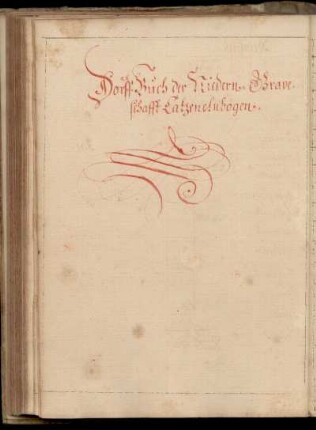 Dorfbuch der Niedergrafschaft Katzenelnbogen