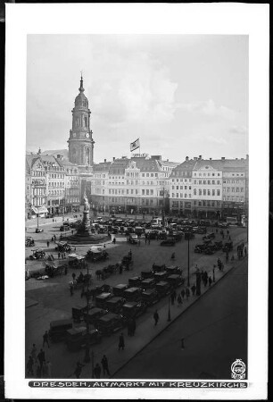 Dresden, Altmarkt mit Kreuzkirche