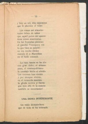 Una doma interesante