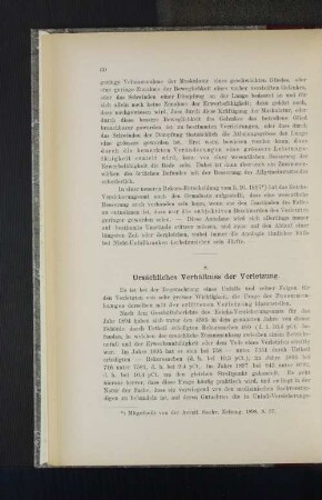 8. Ursächliches Verhältniss der Verletzung