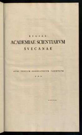 3-4, Regiae Academiae Scientiarum Suecanae ...