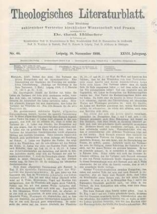 545-547 [Rezension] Harnack, Adolf von, Lukas der Arzt