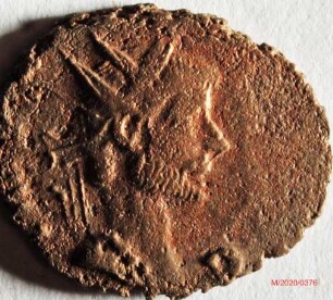 Römische Münze, Nominal Antoninian, Prägeherr Claudius II. Gothicus, Prägeort Rom, Original