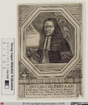 Bildnis Constantin Bertram (1668 Reichsfrhr. von)