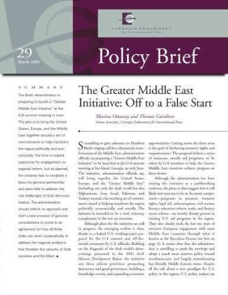 Greater Middle East initiative : off to a false start