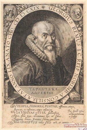 Georg Rem, Augsburger, Jurisconsultus, Ratskonsulent in Nürnberg