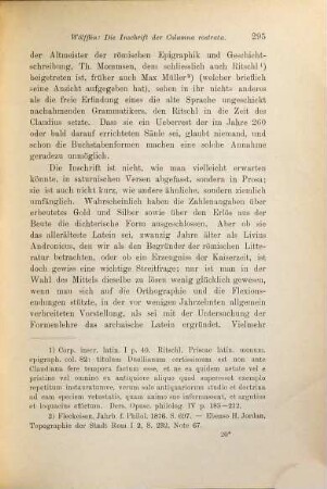 Die Inschrift der Columna rostrata