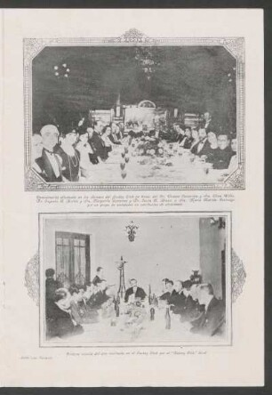 Primera comida del año realizada en el Jockey Club por el "Rotary Club" local - [Fotografía]