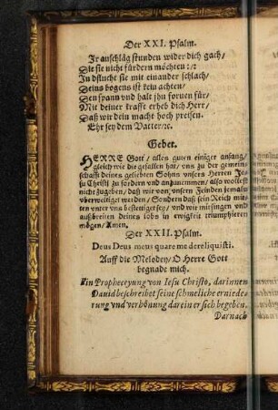 Der XXII. Psalm.