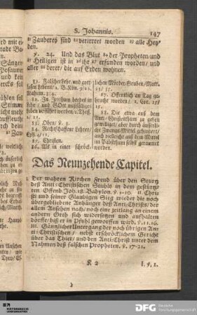 Das Neunzehende Capitel.