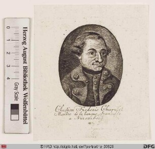 Bildnis Christian Friedrich (Chrétien-Frédéric) Chapuset