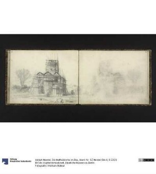 Die Matthäikirche im Bau
