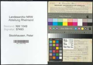 Entnazifizierung Peter Stockhausen , geb. 26.10.1898 (Geschaeftsfuehrer)