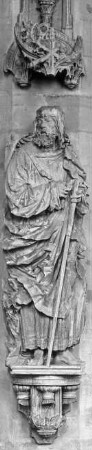 Halle (Saale), Dom, urspr. Dominikaner-Klosterkirche St. Pauli, Inneres, nördl. 6. Pfeiler von Westen, Jacobus major; Peter Schro