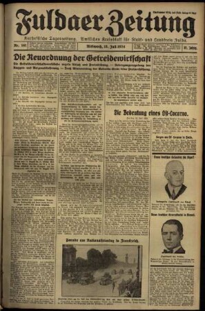 Ausgabe vom Mittwoch, den 18. Juli 1934.