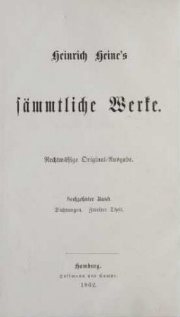 16. Band = Dichtungen, 2. Theil: Tragödien und neue Gedichte