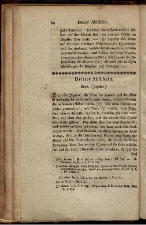 Dritter Abschnitt. Zevs ( Jupiter)