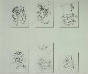 Sechs Illustrationen zu Liebesgedichten