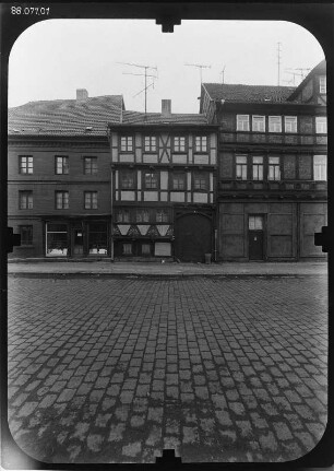 Quedlinburg, Steinweg 31. Wohnhaus (1594). Straßenfront