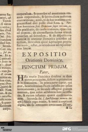 Expositio Orationis Dominicæ.