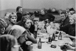 Pause im VEB Braunkohlewerk Cottbus, Brikettfabrik Brieske
