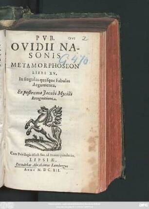 Pub. Ovidii Nasonis Metamorphoseon Libri XV