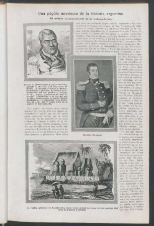 Una página novelesca de la historia argentina : El primer reconocimiento de la independencia