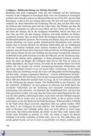Goldgasse - Bildbeschreibung