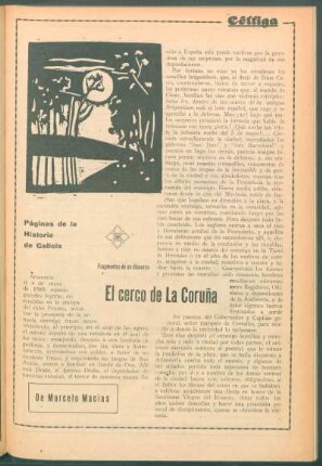 Páginas de la Historia de Galicia : El cerco de La Coruña. Fragmentos de un discurso
