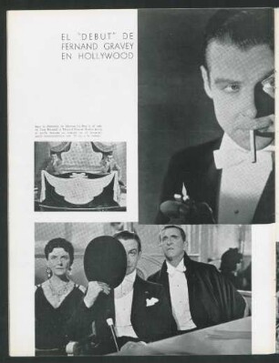 El "debut" de Fernand Gravey en Hollywood