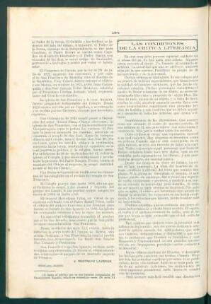 Las condiciones de la crítica literaria