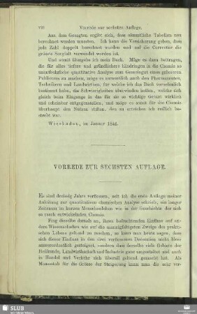 Vorrede zur sechsten Auflage