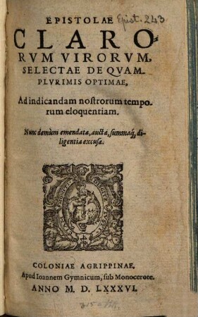 Epistolae clarorum virorum selectae