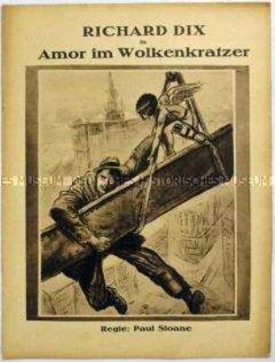 Programmheft zu dem amerikanischen Spielfilm "Amor im Wolkenkratzer" (The Shok Punch)
