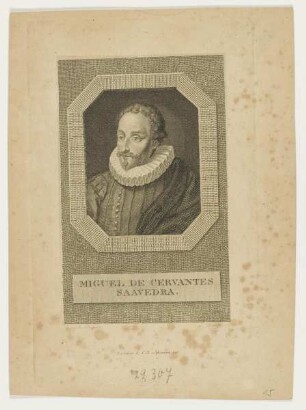 Bildnis des Miguel de Cervantes Saavedra