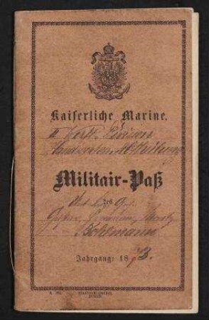 Kaiserliche Marine II. Werft Divison Handwerker Abteilung