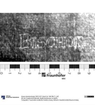 Name (zweikonturig): BISCHOF