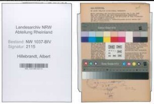 Entnazifizierung Albert Hillebrandt , geb. 27.04.1909 (Brauereiarbeiter)
